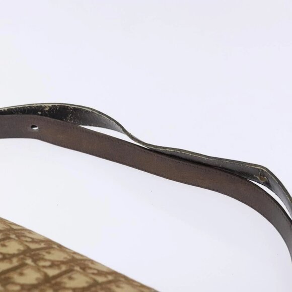 Christian Dior Trotter Canvas Shoulder Bag Brown Gold Auth 141500 - Picture 10 of 16
